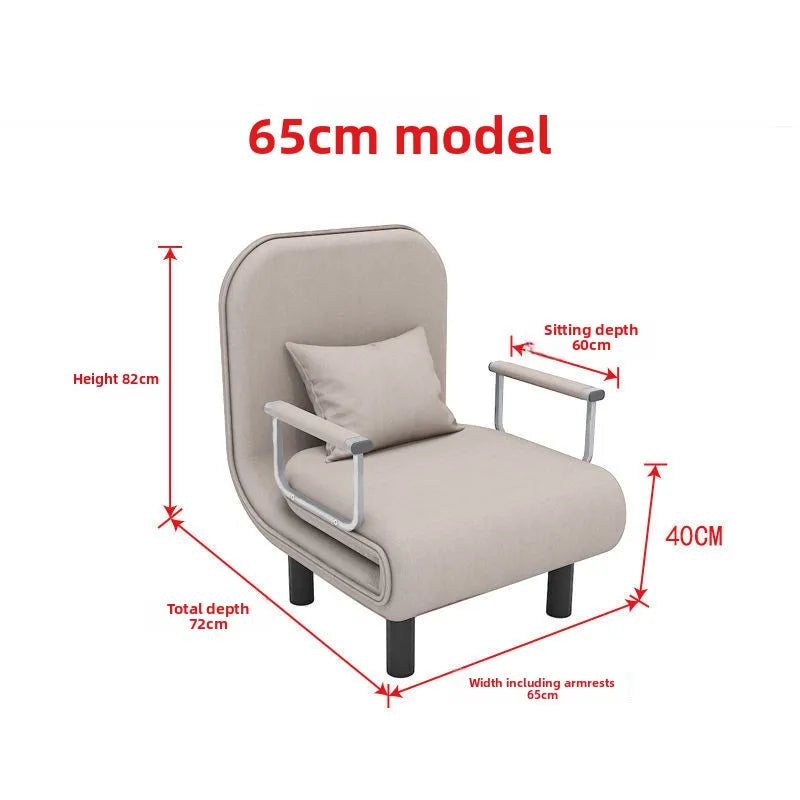 Sofá-cama dobrável durável, multifuncional, para sala de estar, ideal para descanso e economia de espaço, sofá-cama individual para internet.