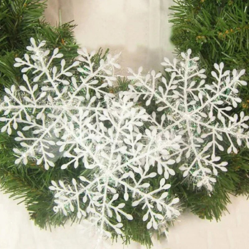 Natal Snow White Tree Decorações, Holiday Party, decoração de casa, 10 sacos