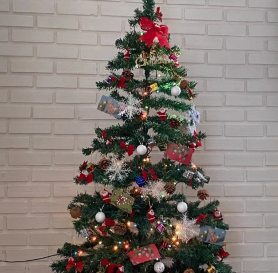 Mini árvore de Natal infantil decoração de casa 0,6 m DIY acessórios de decoração de Natal e ano novo