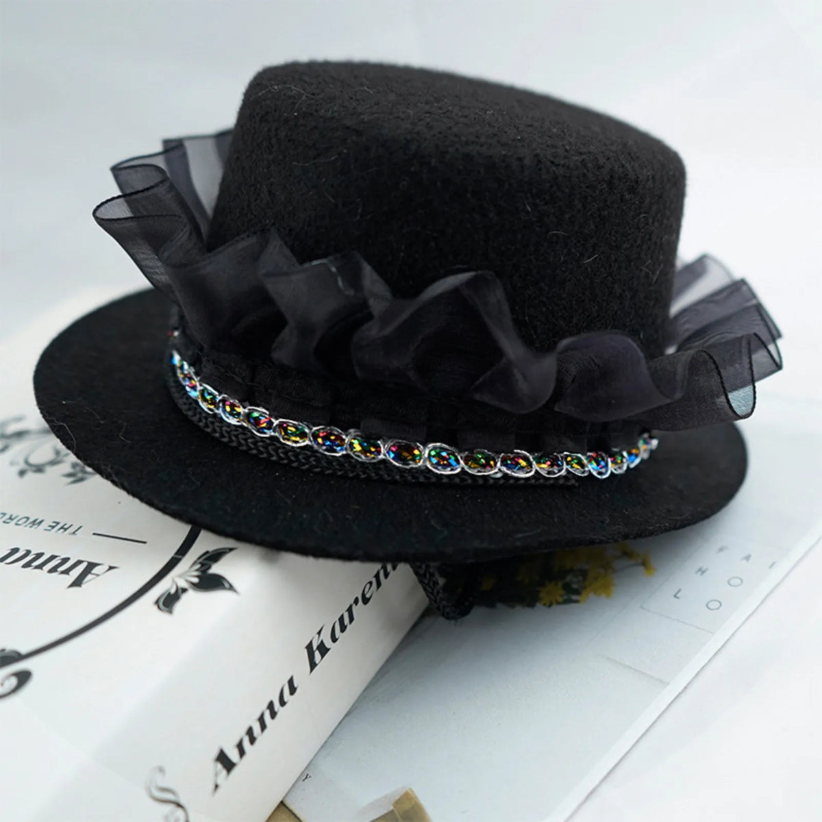Bonés de formatura para cães e gatos, Chapéus decorativos para cavalheiro, Camisa de cowboys Chapéu de festa de aniversário, Moda