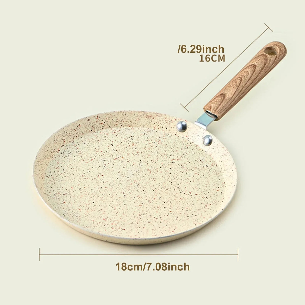 10in engrossado omelete pan pizza frigideira pote de bife cozinhar para fogão a gás de indução panelas de cozinha antiaderente panelas de panqueca Kasa & Pet Store
