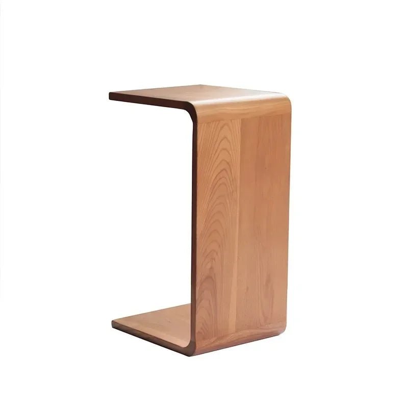 Mesa de canto de nogueira preta, mesa de centro nórdica de madeira sólida, mesa lateral japonesa simples, moderna, sala de estar, móveis - Kasa & Pet