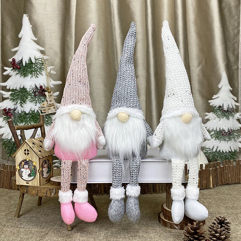 Gnome natal boneca sem rosto ornamento feliz natal decorações para casa 2024 navidad natal cristmas presente de natal ano novo 2025