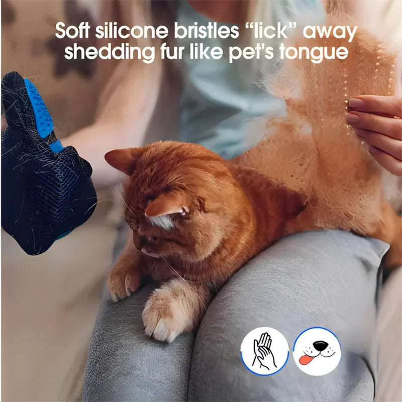 Luva Removedora de Pelos para Cães e Gatos, Escova Massageadora para Higiene e Limpeza de Animais de Estimação, Acessórios para Gatos