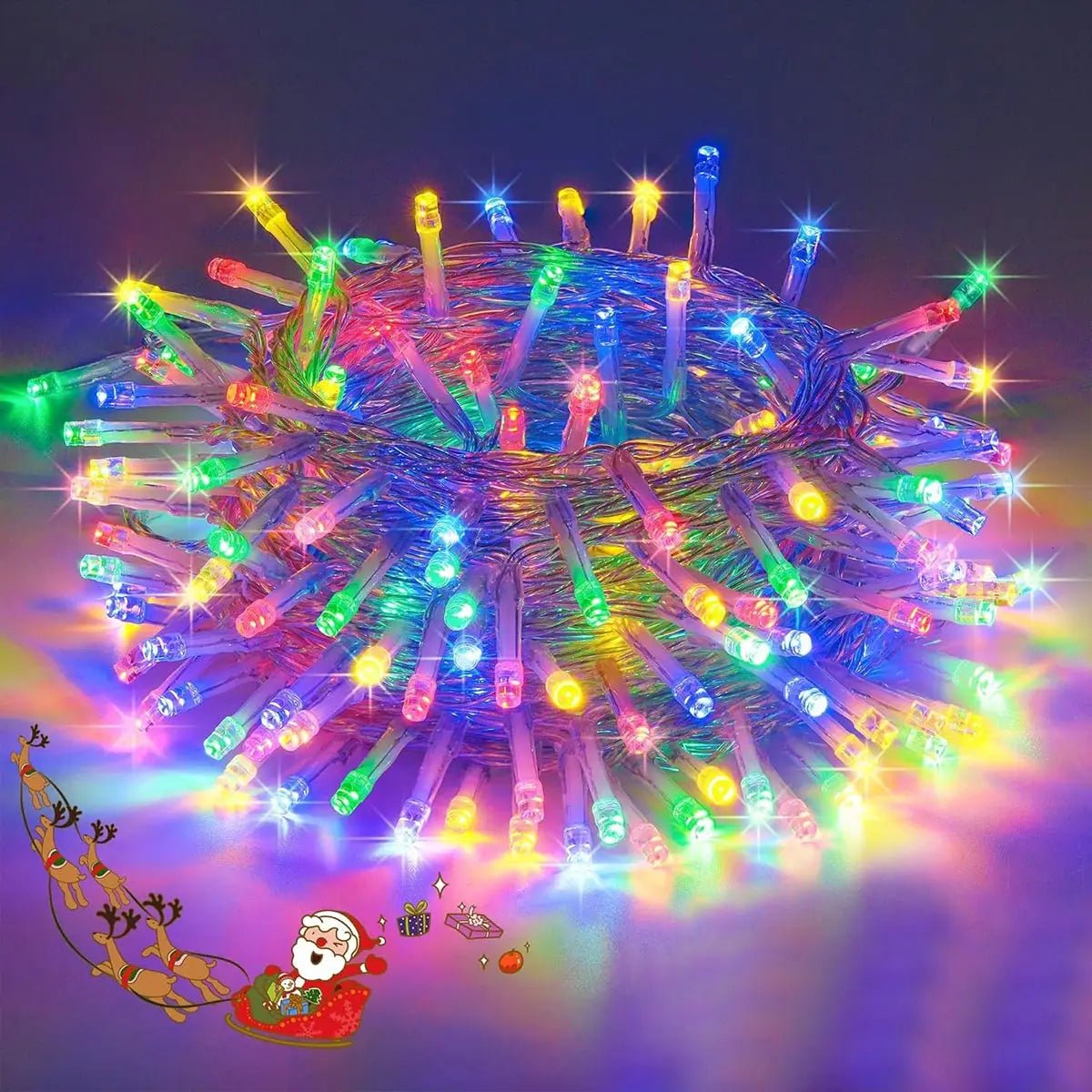 Cordão de Luzes de Natal com 8 Modos de Iluminação, Luzes de Jardim 5/10/20M, Lâmpada Decorativa Festiva para Interiores, Exteriores, Jardins e Casamentos - Kasa & Pet