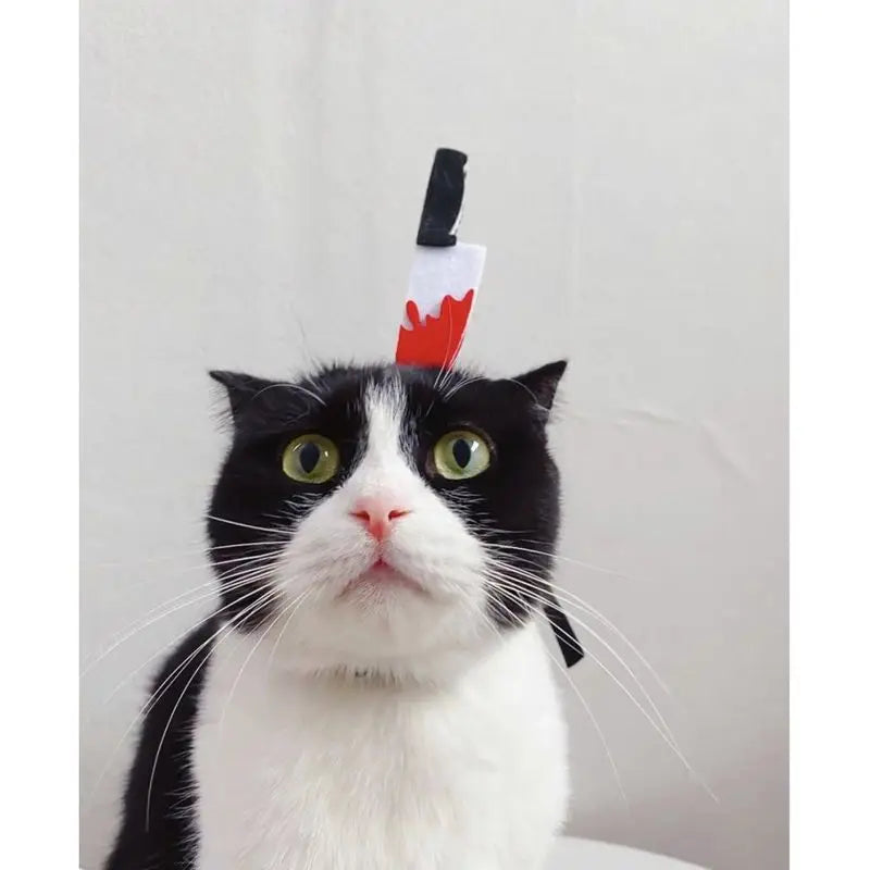 Traje de animal de estimação engraçado headwear para gato filhote de cachorro cão halloween fotografia adereços fontes de festa acessórios para animais de estimação