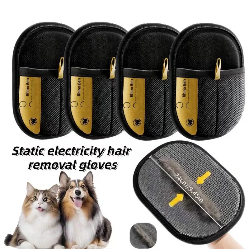 Luvas para Remoção de Pelos de Animais, Ideais para Limpar Áreas de Difícil Acesso em Roupas, Sofás, Cobertores e Camas de Gatos e Cães