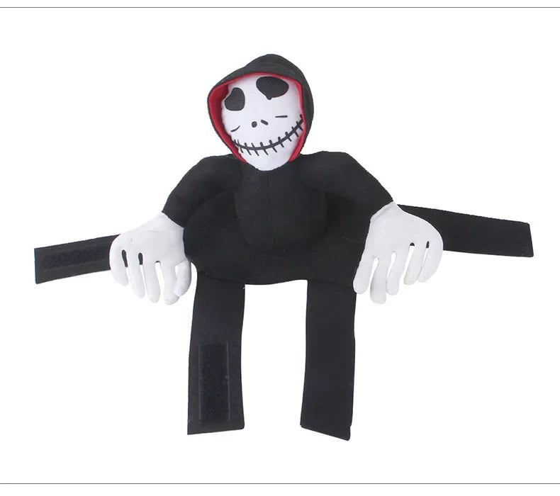 Fantasia de Halloween para Cães de Estimação, Estilo Esqueleto Ceifador, Roupa de Cosplay para Cães, Traje Engraçado para Cães de Médio e Grande Porte, Vestido de Festa para Cães