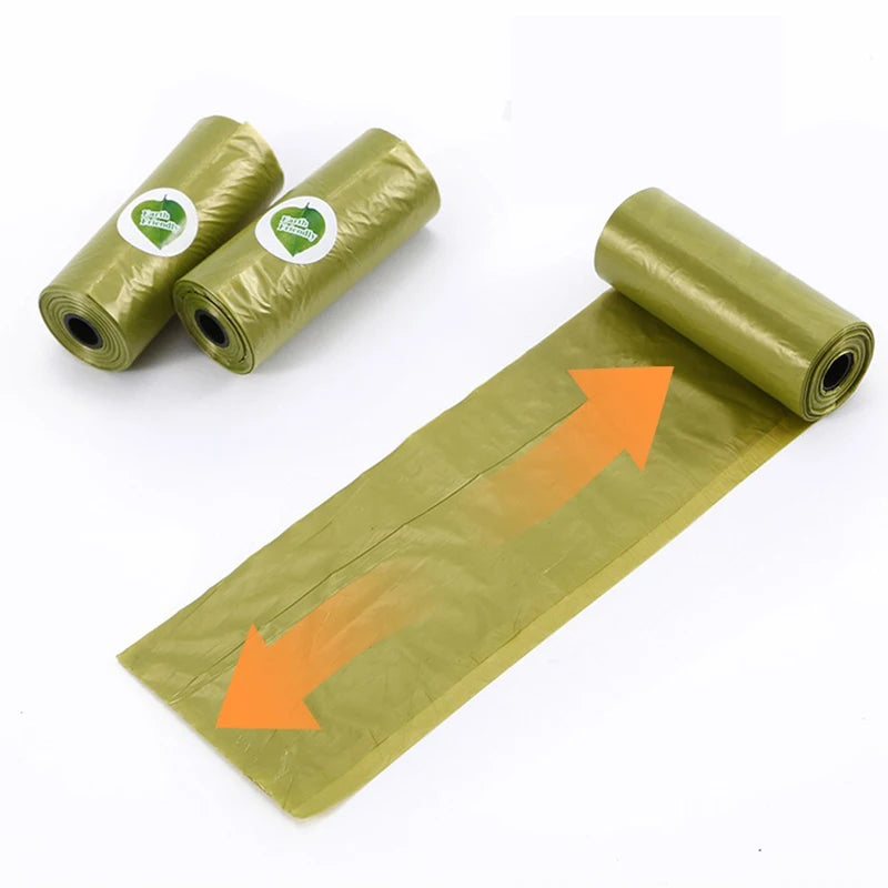Novo pet cocô selecionador de couro a laser saco lixo escudo colorido transparente alto volume biodegradável dispensador suprimentos para animais estimação