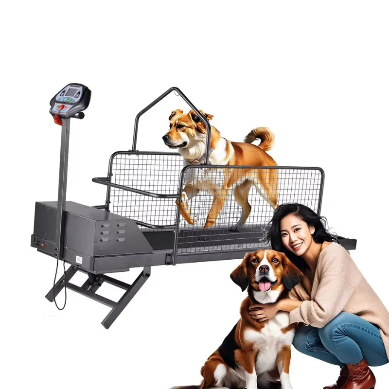 Esteira Elétrica para Animais de Estimação, Equipamento de Treinamento Esportivo para Cães, Máquina de Caminhada e Corrida com Inclinação Ajustável