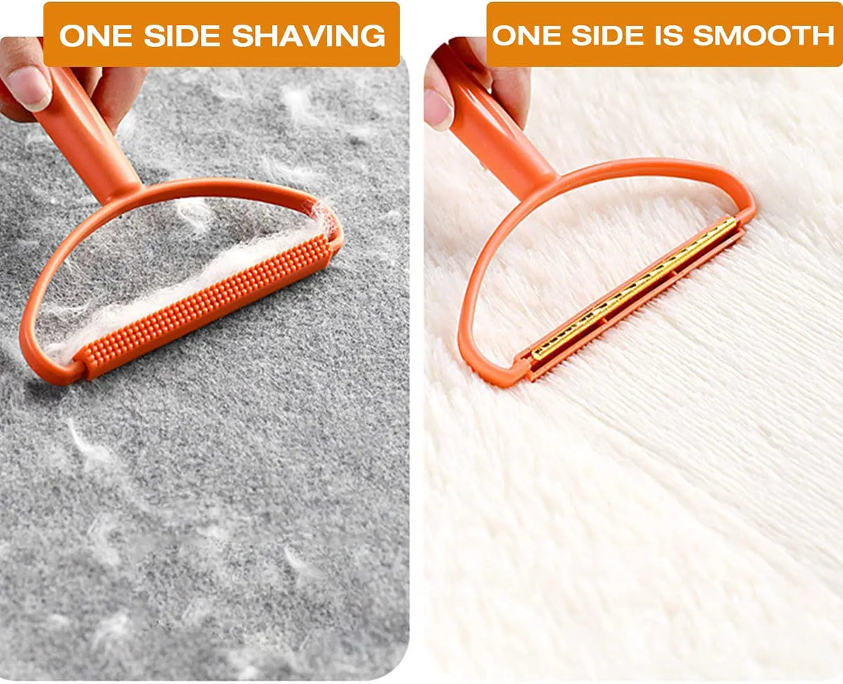 Escova removedora de pelos de animais de estimação, portátil, silicone, dupla face, escova de cabelo de animais de estimação, limpador de lã, ferramenta de escova de limpeza, produtos para animais de estimação