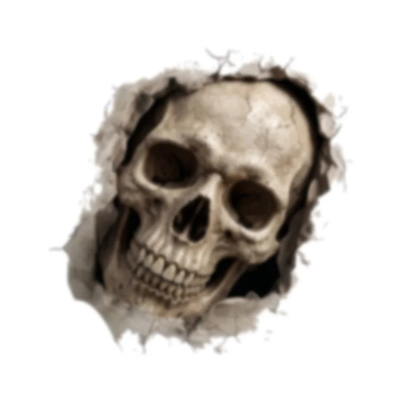 Adesivos de Parede de Esqueleto de Halloween, Decoração Divertida para Sala de Estar e Quarto