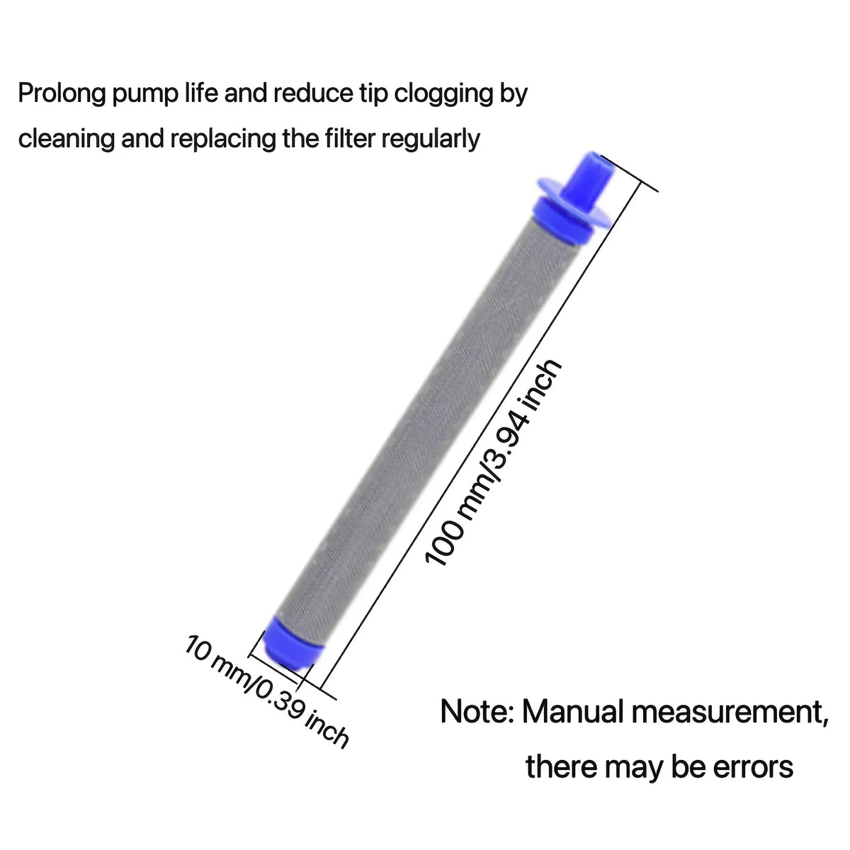 Filtro mal ventilado da arma de pulverização 60 malha, compatível com Sg10, Sg20, Sg Pro, Sg2, Sg3, pacote de 10, filtros de substituição de alto desempenho