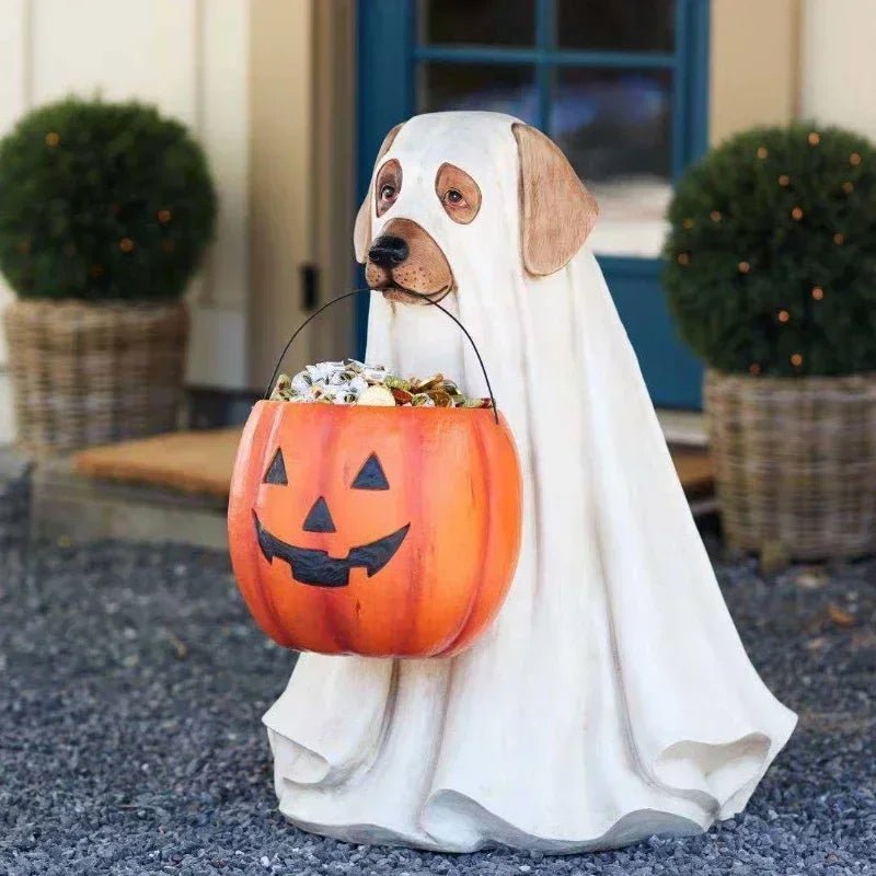 Decorações Criativas de Cães Elfos para o Halloween, Decorações para Festas, Ornamentos Artísticos para Casa, Acessórios Decorativos Divertidos - Kasa & Pet