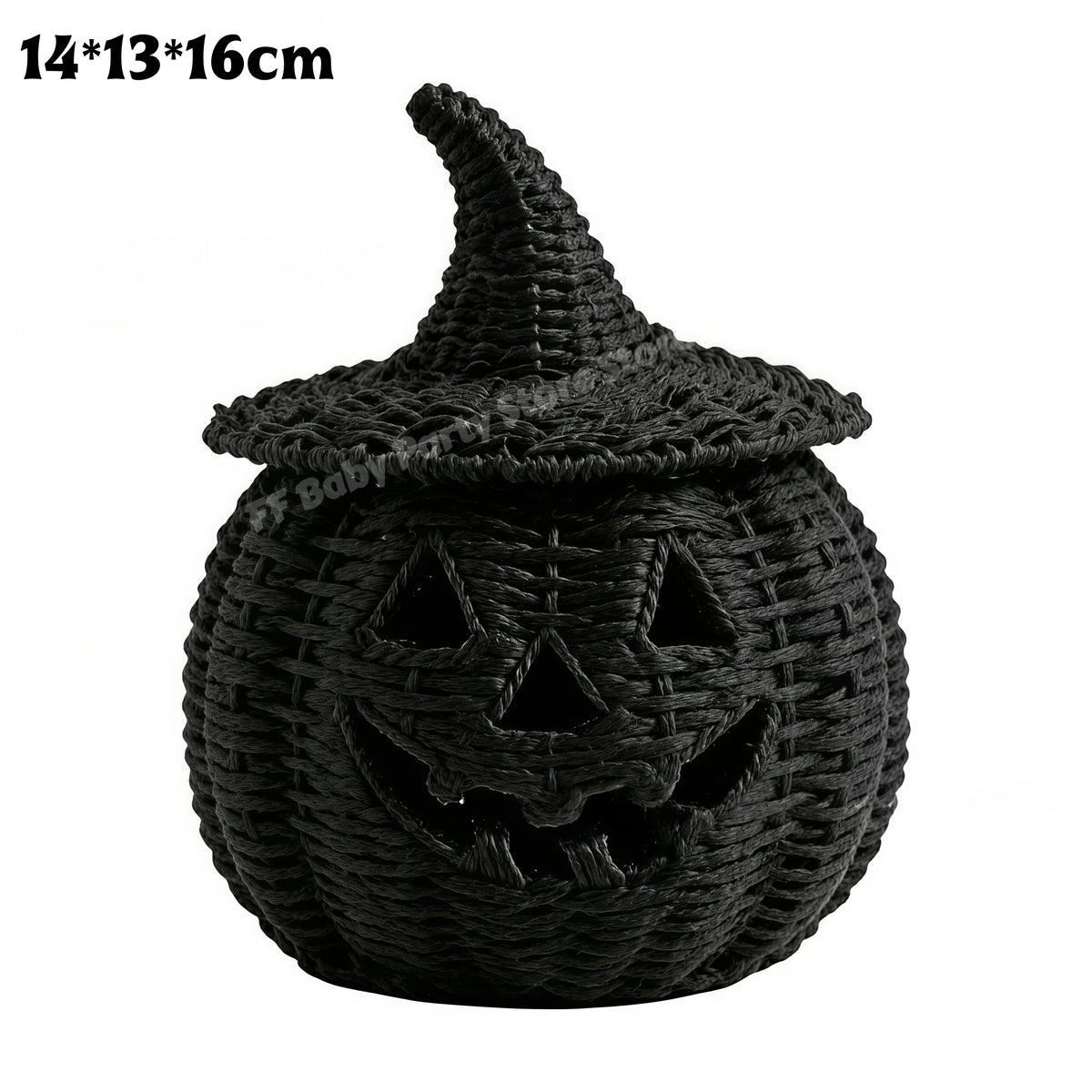 Decorações de Halloween, Lanterna de Abóbora de Vime Feita à Mão, Caixa de Armazenamento em Forma de Chapéu de Bruxa, Estátua Decorativa para Casa, Ornamentos de Natal - Kasa & Pet