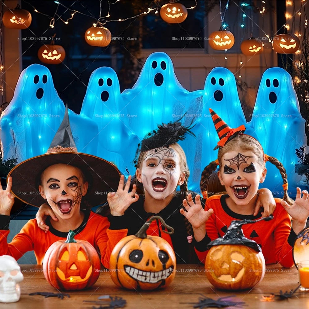 Halloween Backdrop Banner Pumpkin Bats Ghost Design Photography Background For Halloween Party Birthday Decorations Wall Decor