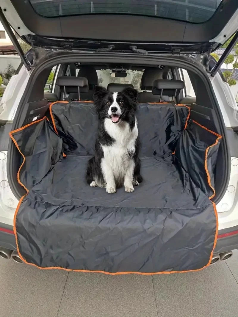 Tapete de porta-malas automático de poliéster durável para animais de estimação – Tapete antiderrapante, resistente a arranhões e fácil de limpar para SUVs e carros, tapete de segurança para animais de estimação