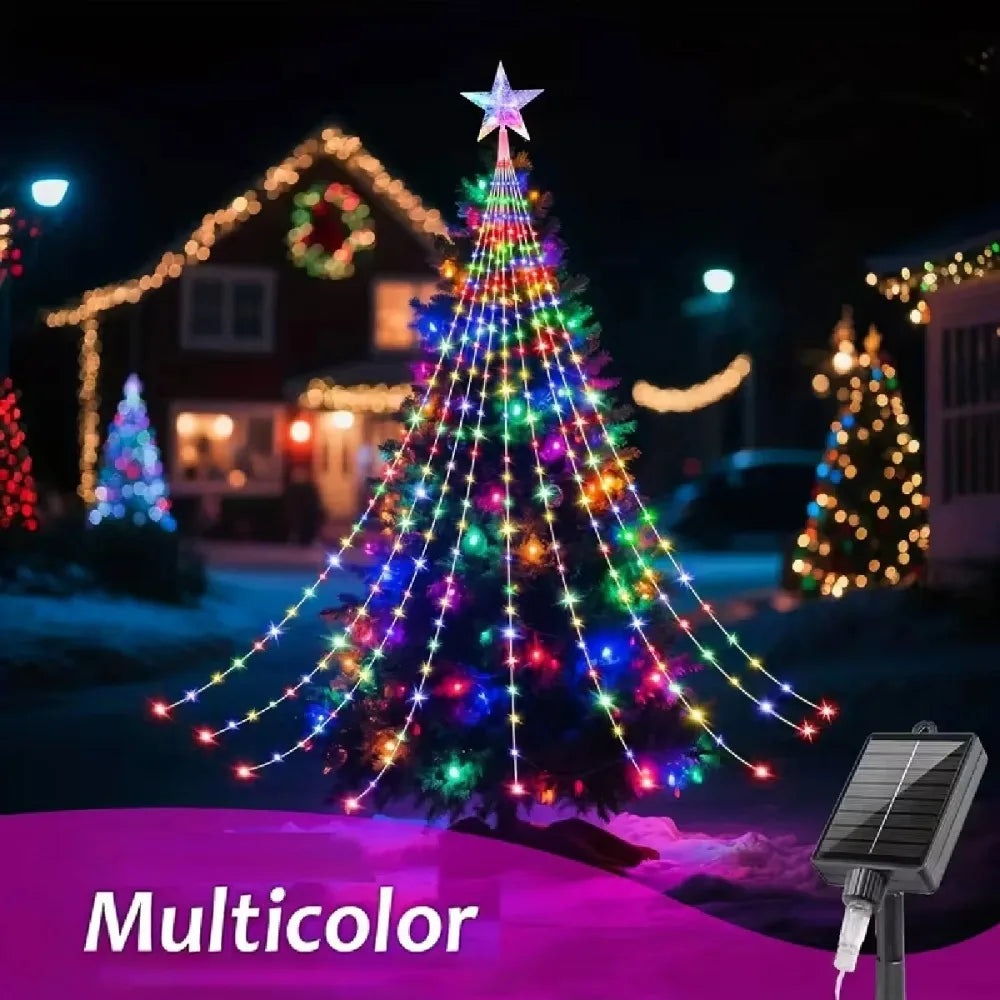 Led ao ar livre decorações da árvore de natal luzes usb 2/3m à prova dwaterproof água luzes da corda de fadas 8 modos quintal interior iluminação festa casamento
