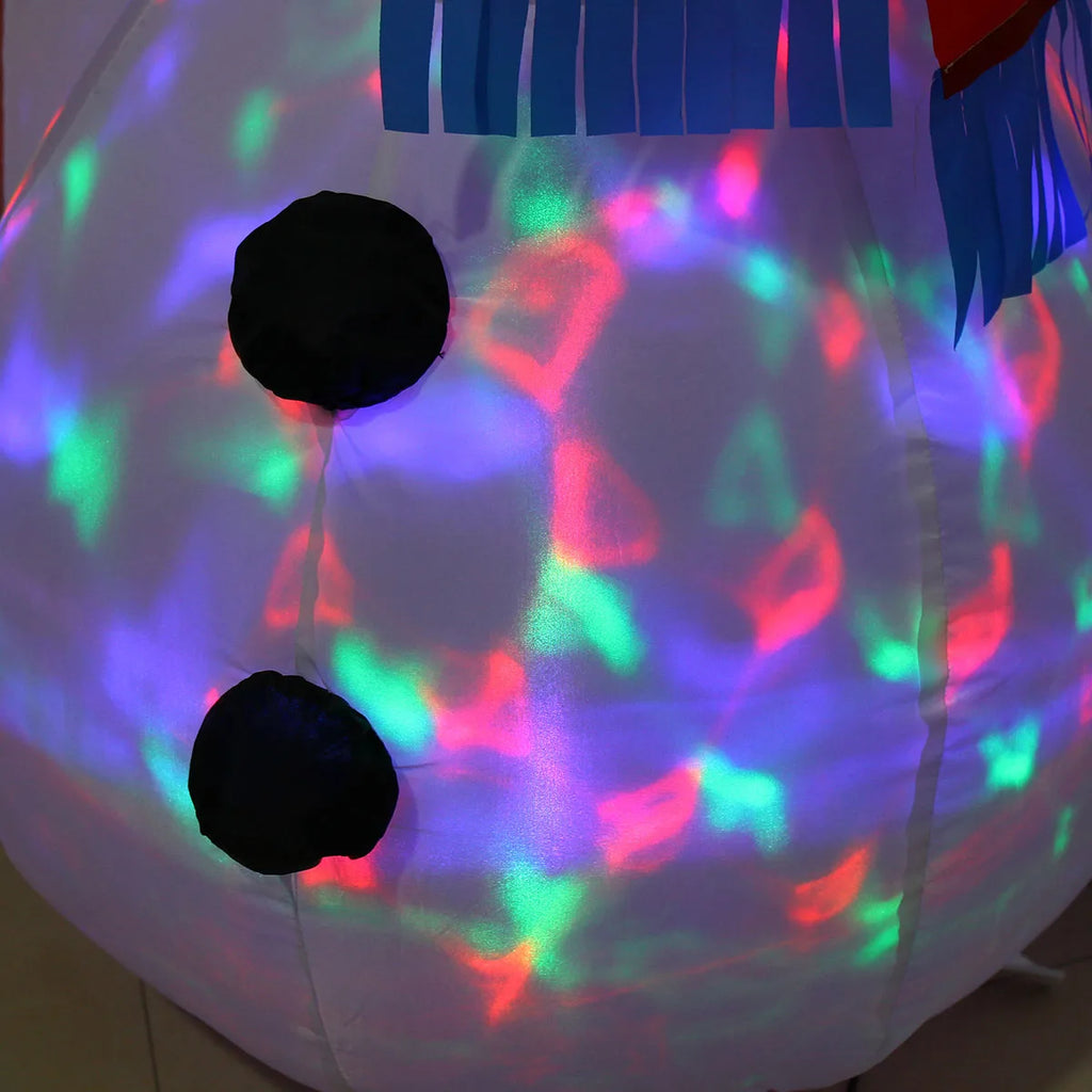 Decorações infláveis de natal-homem de gengibre, boneco de neve brilhante, boneco de neve de ramo, saco de presente boneco de neve decorações de gramado com luz LED