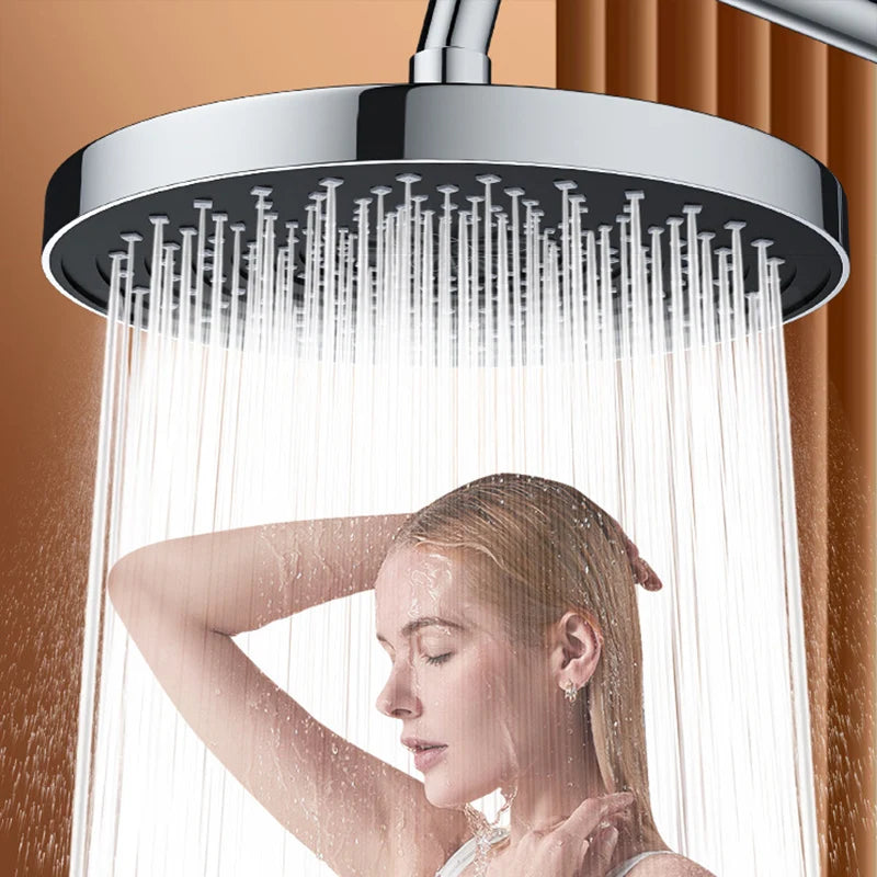 Grande fluxo chuvas cabeça de chuveiro 25cm pulverizador superior alta pressão cabeça chuveiro poupança água torneira do chuveiro acessórios do banheiro