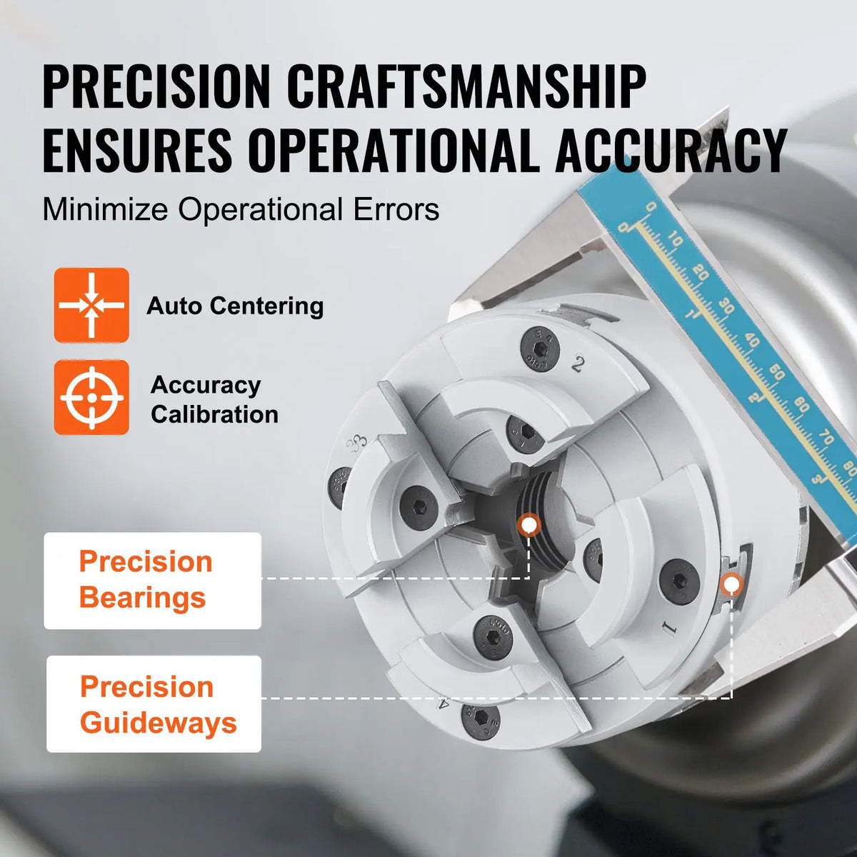 KP96 4 Jaw 3.75\" Diameter Pneumatic Metal Lathe Chuck Self-centering Tool for Precision Turning Machine Accessories