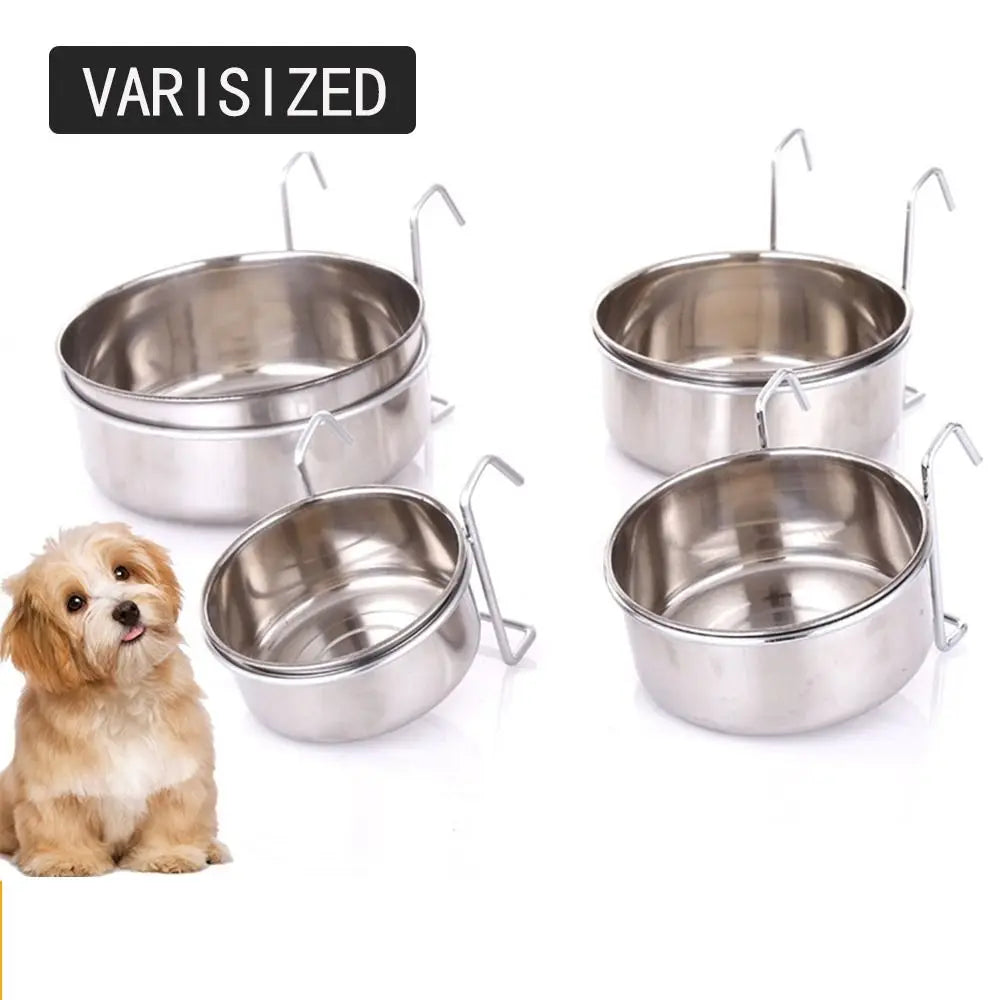 Comedouro Portátil Suspenso para Cães e Gatos, Tigela de Viagem para Ração e Água, Utensílio de Alimentação para Animais de Estimação