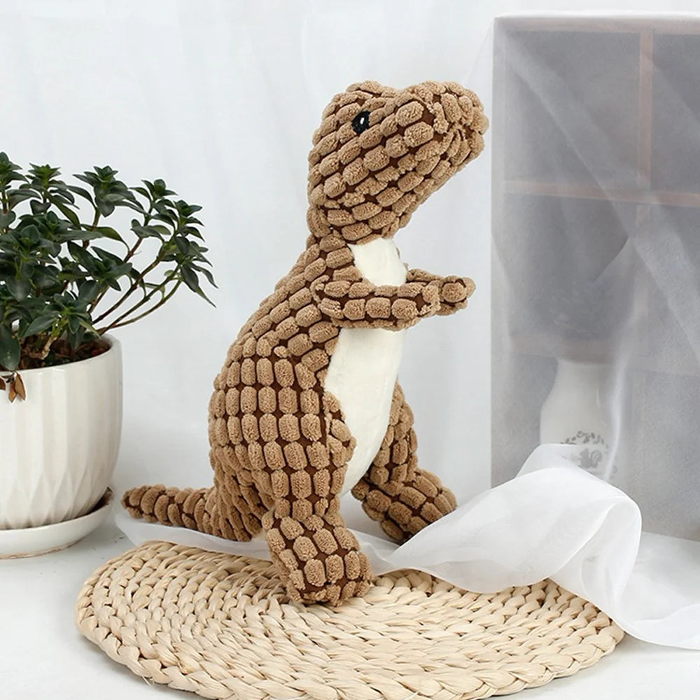 Gatos e cães animais de estimação dinossauro de pelúcia brinquedos interativos cão mastigar brinquedos de pelúcia recheio suprimentos para animais de estimação brinquedos para cães pequenos
