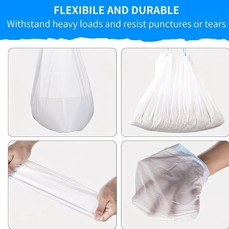 2/4/8 Rolos de Sacos para Dejetos de Animais de Estimação para Caixa de Areia Automática Tonepie, Sacos de Lixo para Dejetos de Gato, Sacos de Resíduos para Sanitário de Gato Autolimpante
