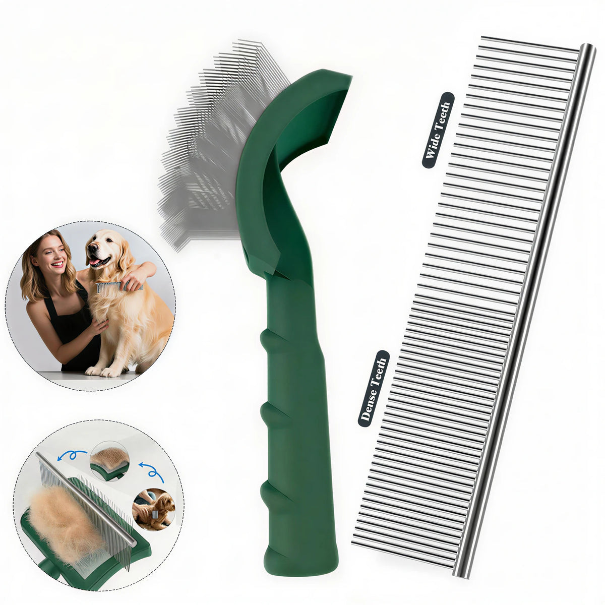 Cão aliciamento pente derramar cabelo remover agulha escova slicker massagem nó aberto pente ferramenta de cabelo grande cão suprimentos para animais de estimação acessórios