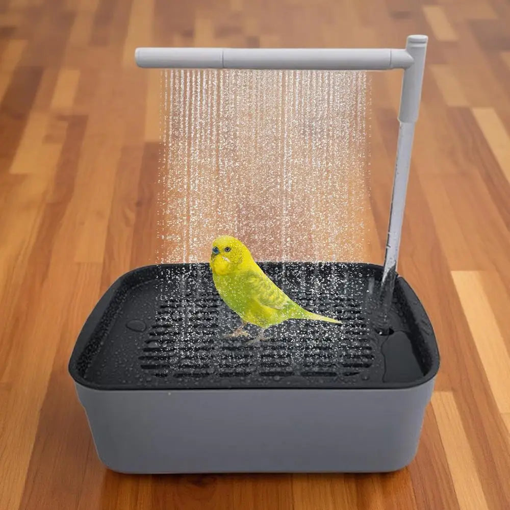 Chuveiro para Pássaros, Banheira Automática Recarregável com Torneira Circulante, Acessórios para Banho de Animais de Estimação