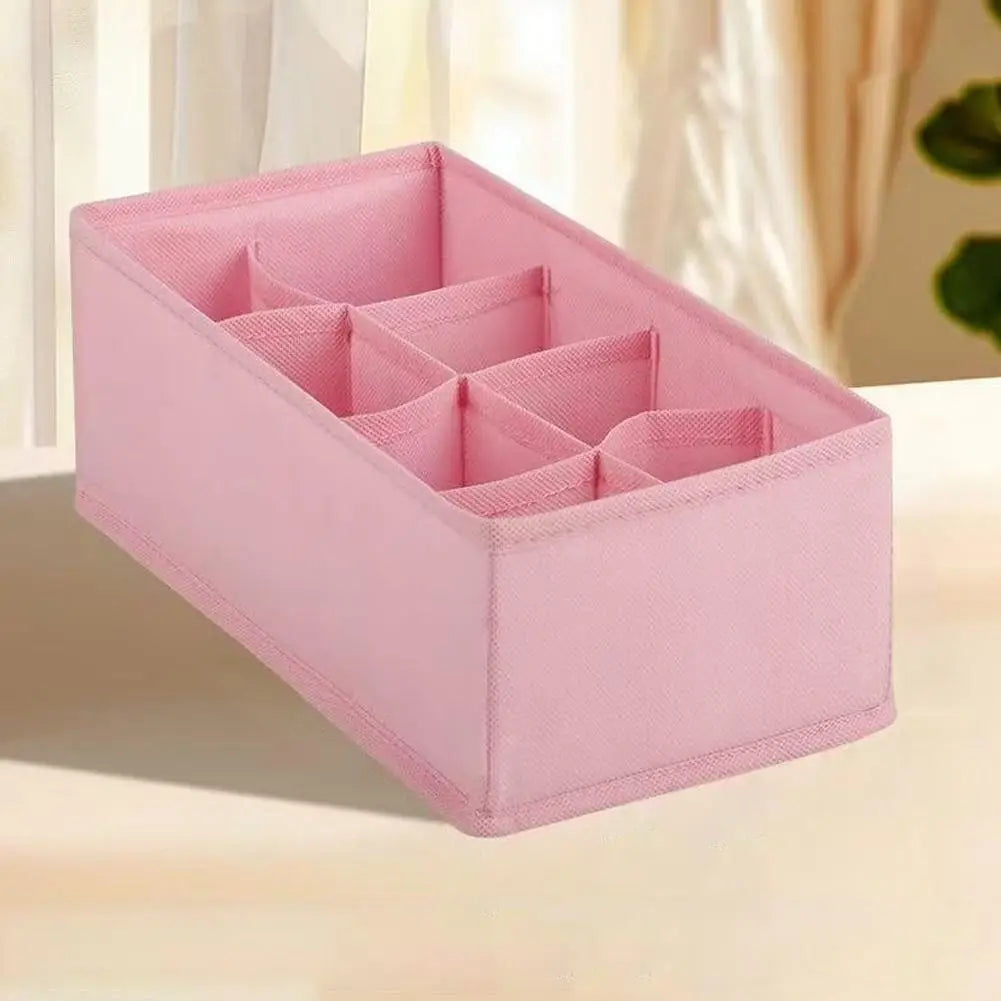 Organizadores de Roupa Íntima para Armários e Gavetas, Organizador de Sutiãs e Roupas para Guarda-Roupa, Caixa de Armazenamento Dobrável para Meias e Calças
