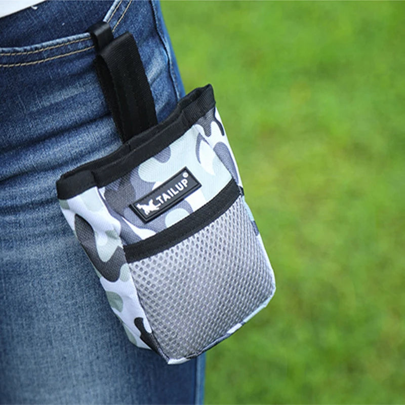 Bolsa de Petiscos Portátil para Treinamento de Cães ao Ar Livre, Suprimentos para Animais de Estimação, Resistência Forte ao Desgaste, Grande Capacidade, Produtos para Filhotes, Bolsa de Cintura Durável