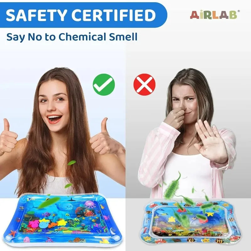 Tapete de jogo sensorial de água para animais de estimação, para gatos e cães, almofada de resfriamento espessada, brinquedo interativo para animais de estimação, verão, atividade interna