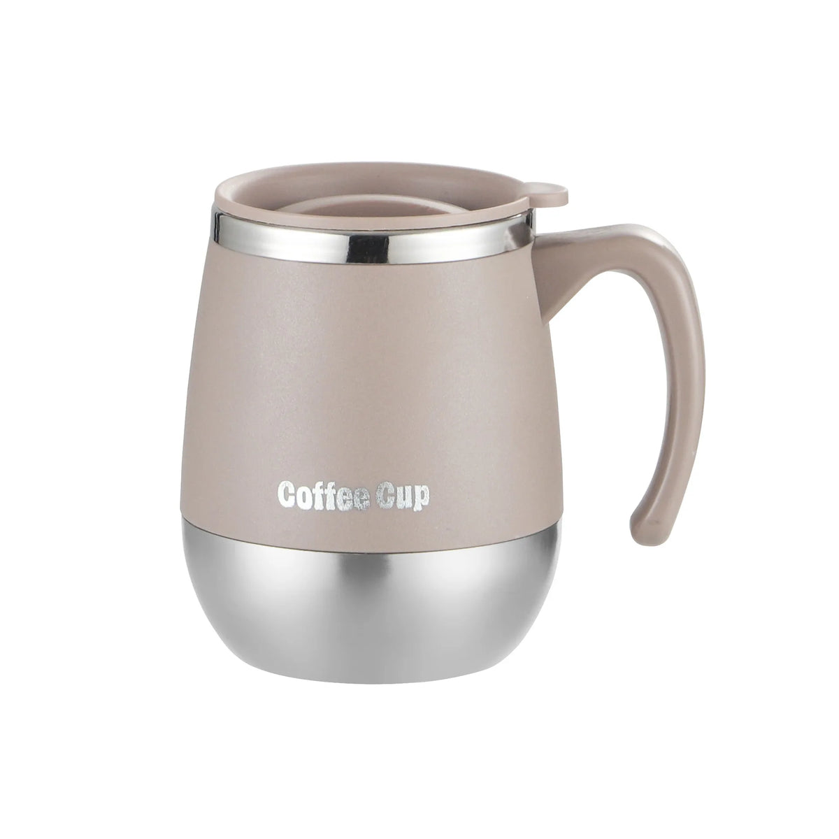 Caneca de café isolada a vácuo de aço inoxidável 500ml com tampa copo térmico de parede dupla para bebidas quentes e frias presente de acampamento em casa
