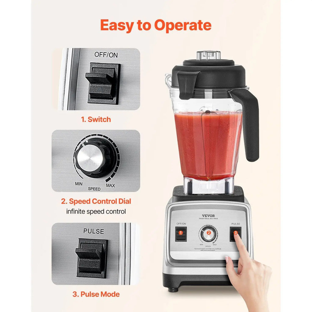 85 oz 1400W Professional Blender with Powerful Motor for Smoothies & Food Processing Model D0100XU62QG
