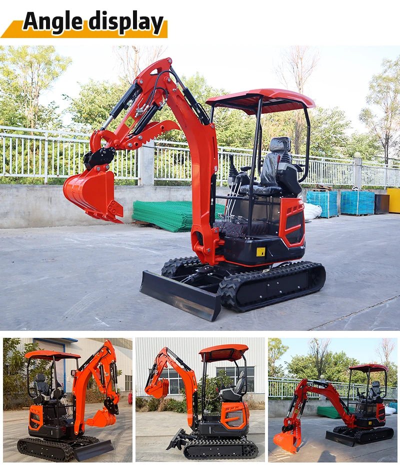 Mini Escavadeira de 1.8 Toneladas com Motor Kubota, Hidráulica, Pequena Escavadeira de Esteira, Certificação CE EPA EURO5 para Projetos de Agricultura e Reforma - Kasa & Pet
