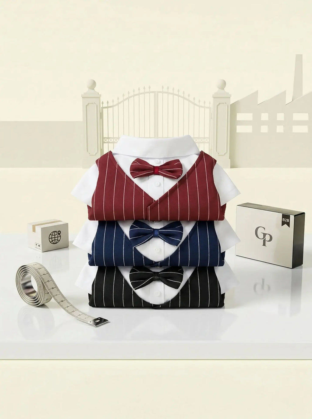 Traje de Primavera para Cães de Estimação: Camisa e Colete de Smoking para Casamento, Fantasia de Cavalheiro para Teddy, Bichon e Cães Pequenos