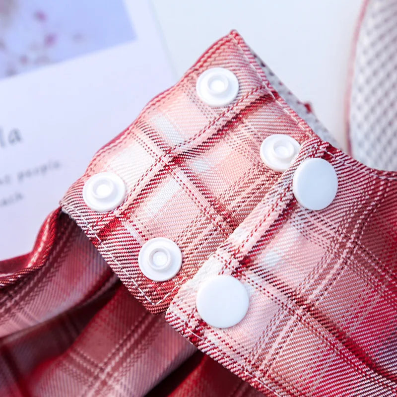 Coelho jk vestidos e trela conjuntos de malha xadrez pet colete arnês para gatos coelho verão pequenos animais roupas coelhos acessórios