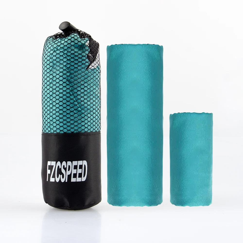 Mochila caminhadas, natação, toalha de banho de acampamento, toalha esportiva respirável para viagem na praia, toalha de banho absorvente de secagem rápida