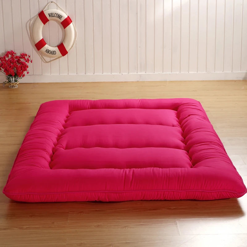 Colchão Tatami Espesso Estilo Japonês, Tapete de Chão Macio, Almofada Dobrável para Descanso em Casa, Acessório para Quarto