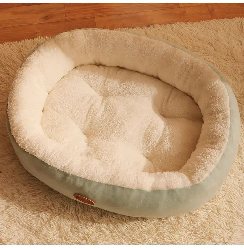 Ninho quente engrossado para outono e inverno ninho de animais de estimação ninho de cachorro esteira ninho de gato grande e pequeno cão de pelúcia toda a temporada cama universal para animais de estimação