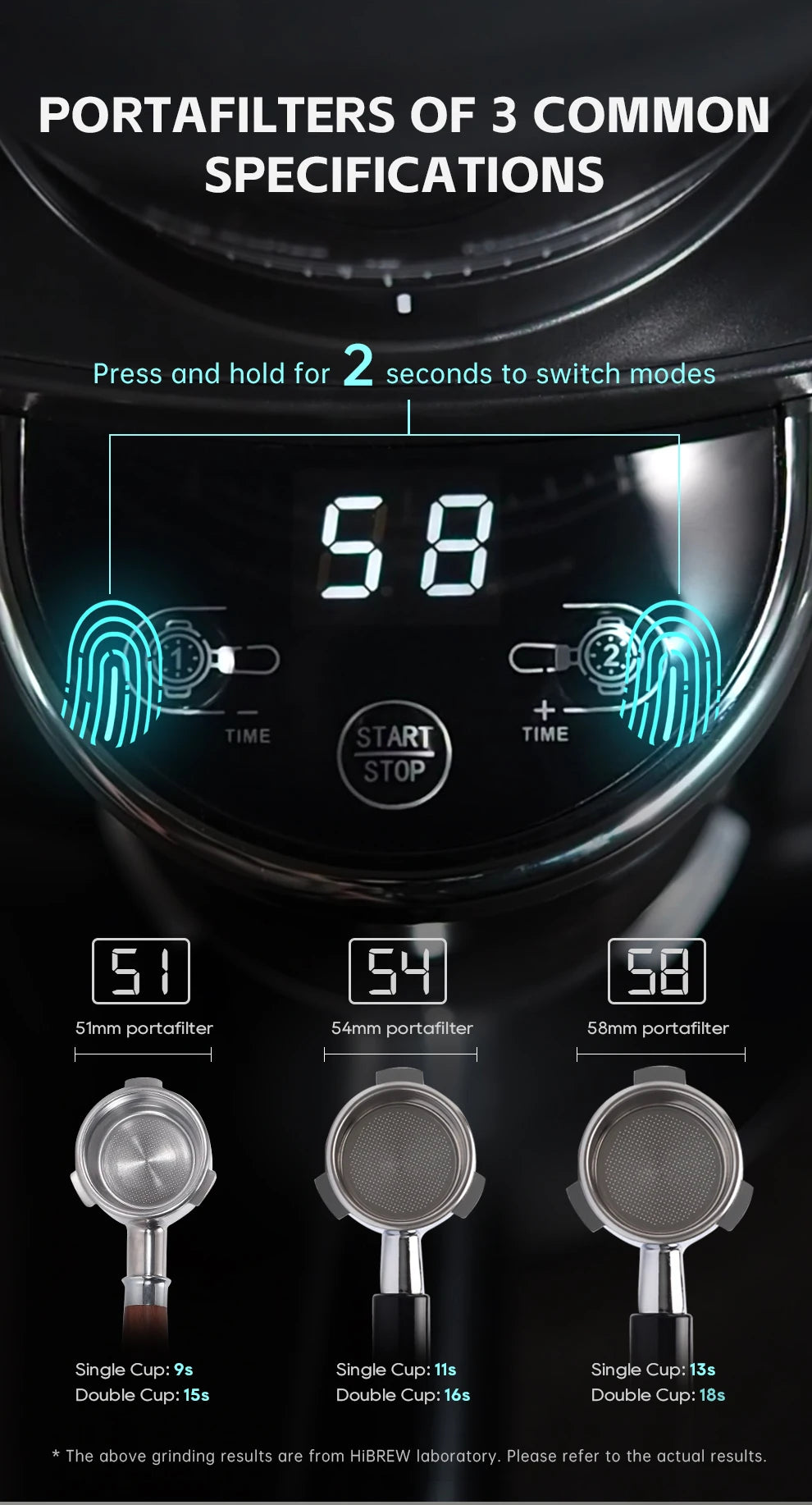 Hibrew moinho de café elétrico automático com 31 engrenagens para café expresso americano despeje sobre armazenamento visual de feijão g3