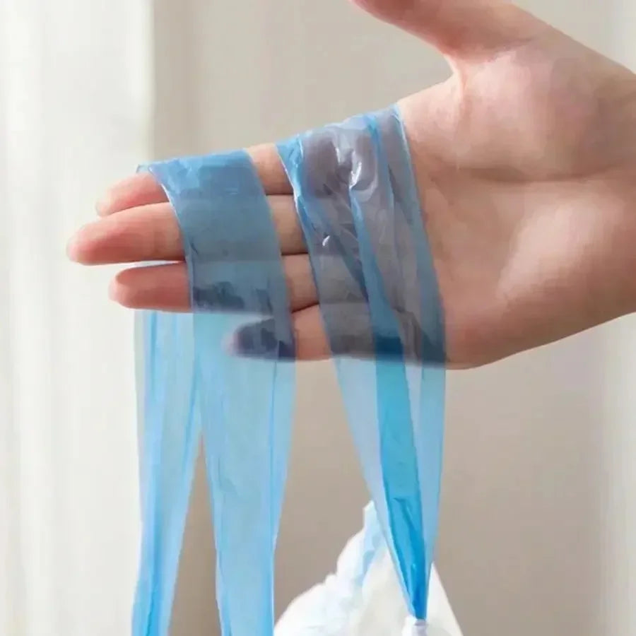 Sacos de lixo com cordão com alças-sacos de lixo descartáveis perfumados engrossados saco de lixo para gatos coletar fezes produtos de limpeza para animais de estimação