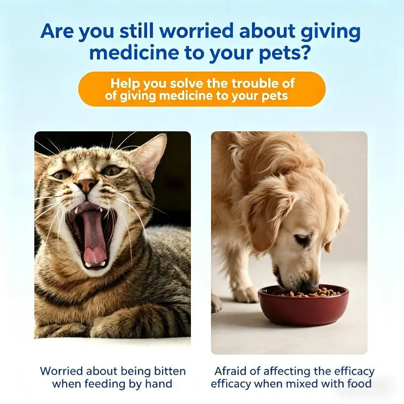 Dispensador de Comprimidos para Animais de Estimação com Ponta Macia, Aplicador de Remédios para Cães e Gatos com Êmbolo Ergonômico, Ferramenta de Alimentação para Pequenos Animais