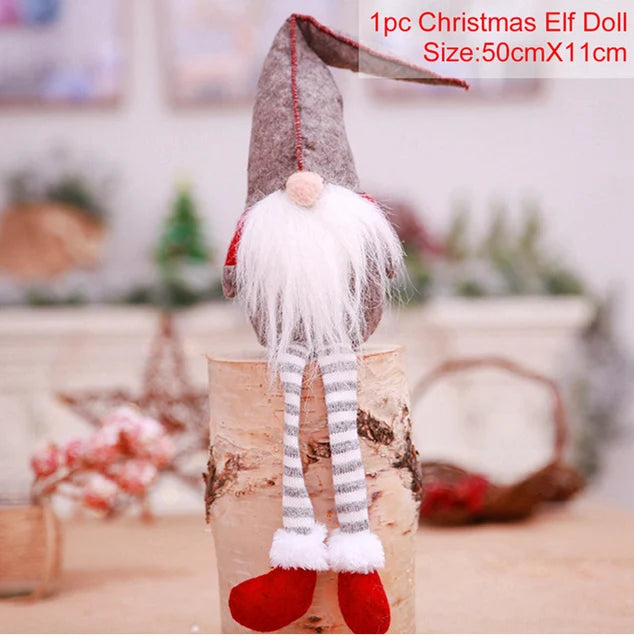 Ornamentos de boneca de natal feliz natal decorações para casa 2025 decoração de natal presentes navidad natal noel decoração de ano novo 2026 presentes