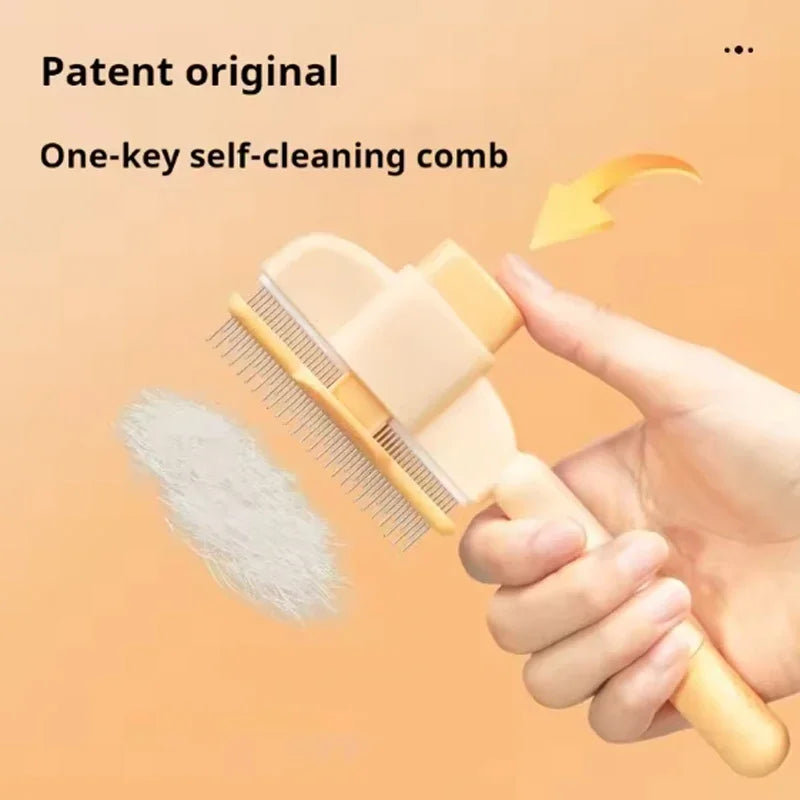 Escova Removedora de Pelos de Animais de Estimação, Pente para Cuidado e Higiene de Cães e Gatos de Pelo Longo, Remove Pelos, Escova de Limpeza para Banho, Acessórios para Gatos