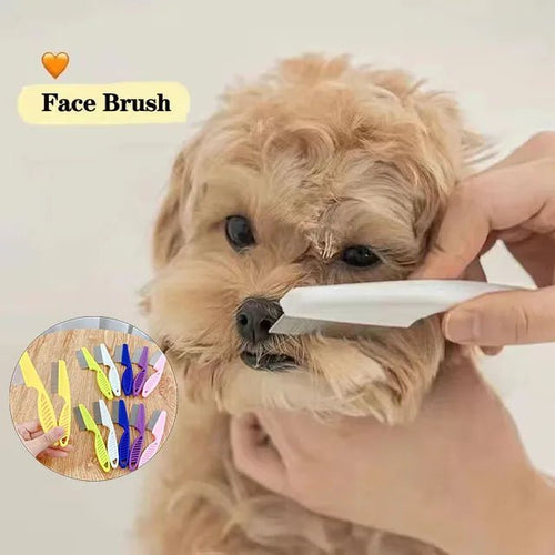 1/2 Peça Pente para Queda de Pelos de Animais de Estimação em Aço Inoxidável, Pente Antipulgas para Gatos e Cães, Pente de Higiene para Pelos e Pulgas, Escova para Cães, Ferramentas de Higiene - Kasa & Pet