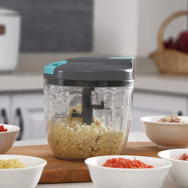Moedor De Carne Manual Chopper De Alho, Cortador De Legumes, Triturador De Legumes, Gadgets De Cozinha, 500 ml, 900ml