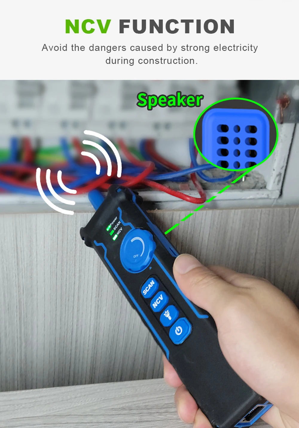 Noyafa-Network Cable Tester, Ethernet Cable Tracker, OPM VFL PoE Checker, Medir Comprimento, Wiremap, Ferramentas de Rede, NF-8508