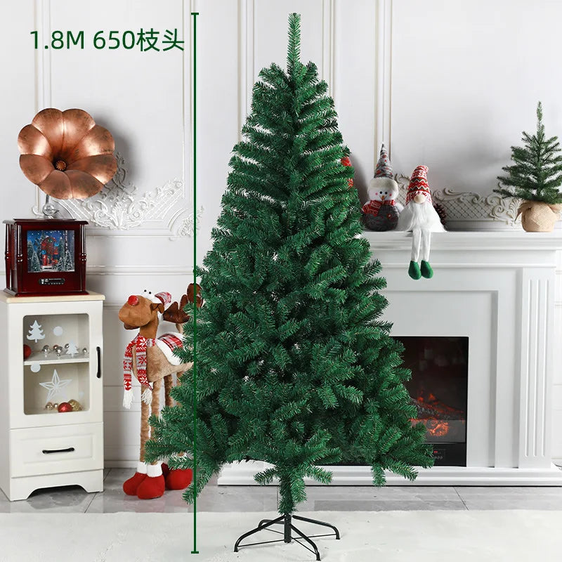 Ano novo noel navidad presente 180cm árvore de natal artificial cedro abeto pinho pvc árvores de natal casa decorações de natal